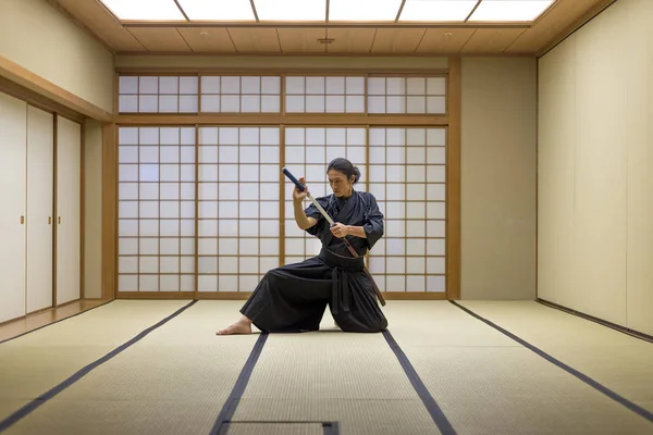 Самурай заняття в традиційних Додзьо в Токіо — стокове фото