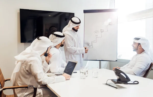 Equipe de negócios árabe no escritório — Fotografia de Stock