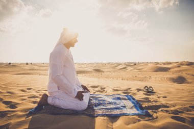Arabic men in the desert