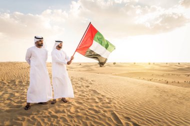 Arabic men in the desert