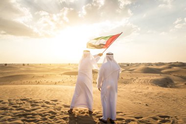 Arabic men in the desert