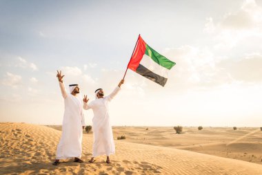 Arabic men in the desert