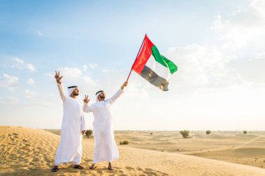 Arabic men in the desert