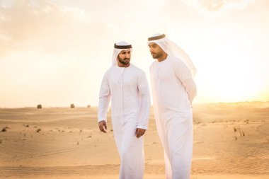 Arabic men in the desert