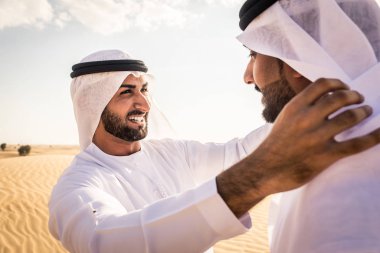 Arabic men in the desert