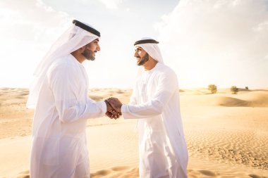 Arabic men in the desert