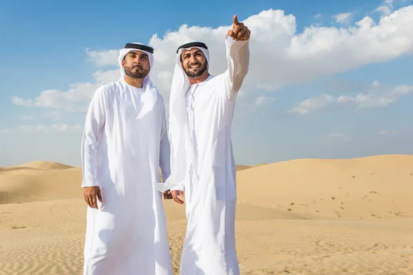 Arabic men in the desert