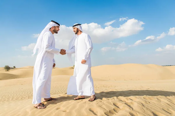 Arabic men in the desert