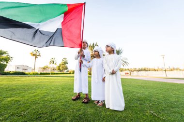 Group of middle eastern kids in Dubai