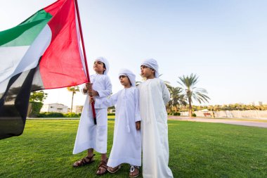 Group of middle eastern kids in Dubai