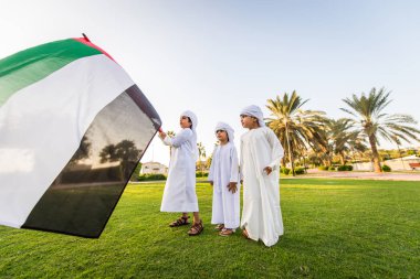 Group of middle eastern kids in Dubai