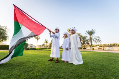 Group of middle eastern kids in Dubai