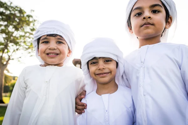 Group of middle eastern kids in Dubai — 스톡 사진