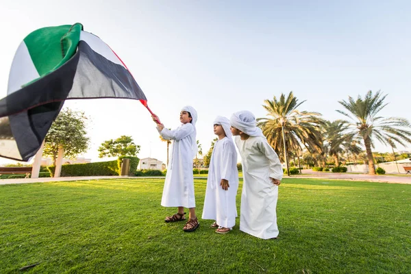 Group of middle eastern kids in Dubai
