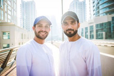 Two men with kandora in Dubai