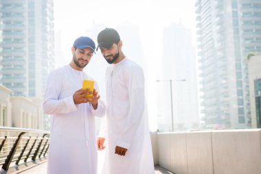 Two men with kandora in Dubai