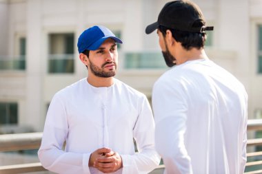 Two men with kandora in Dubai