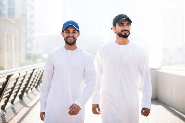 Two men with kandora in Dubai