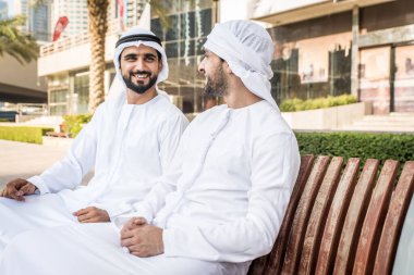 Two men with kandora in Dubai
