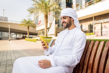 Arabic man with kandora in Dubai