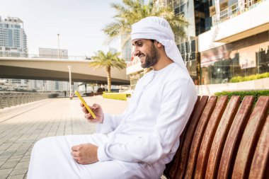 Arabic man with kandora in Dubai