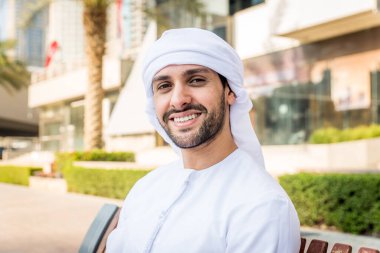 Arabic man with kandora in Dubai