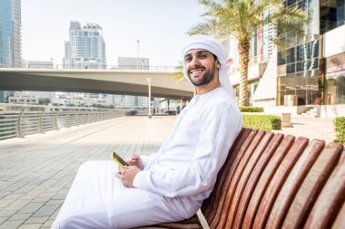 Arabic man with kandora in Dubai