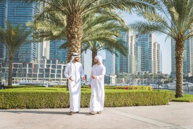 Two men with kandora in Dubai
