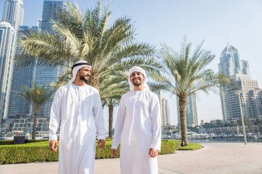 Two men with kandora in Dubai