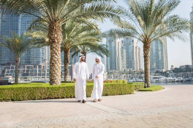 Two men with kandora in Dubai
