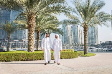 Two men with kandora in Dubai