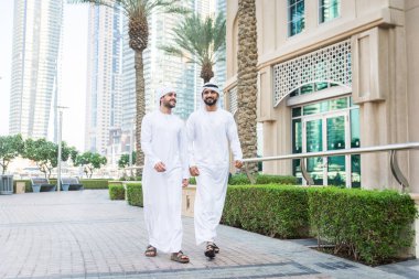 Two men with kandora in Dubai