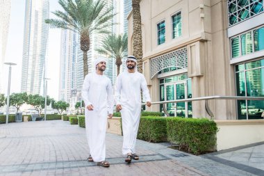 Two men with kandora in Dubai