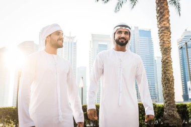 Two men with kandora in Dubai
