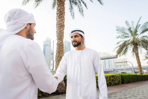 Two men with kandora in Dubai