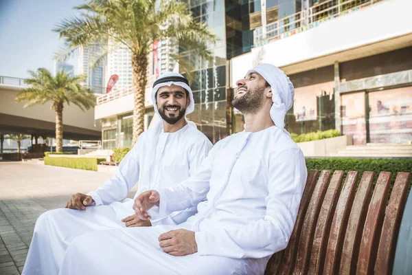 Two men with kandora in Dubai