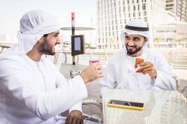 Two men with kandora in Dubai