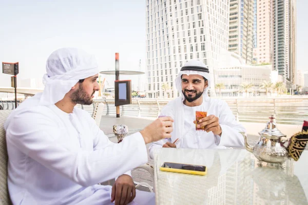Two men with kandora in Dubai