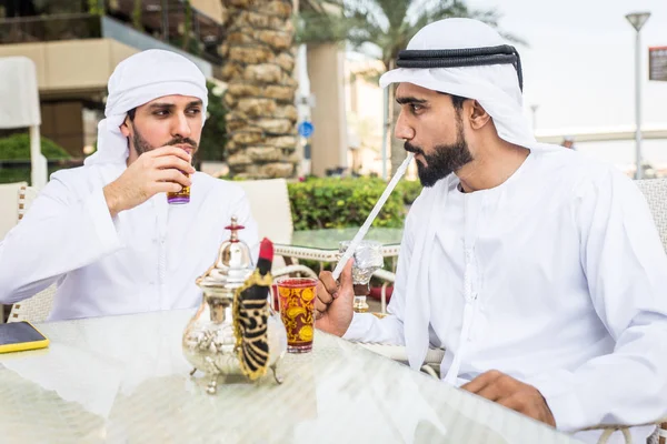 Two men with kandora in Dubai — 스톡 사진