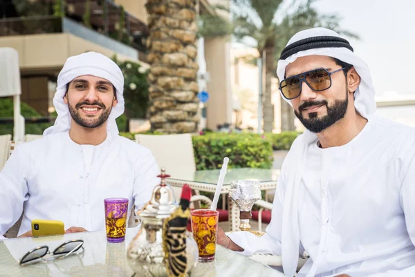 Two men with kandora in Dubai