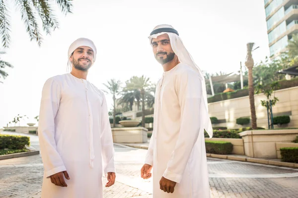 Two men with kandora in Dubai