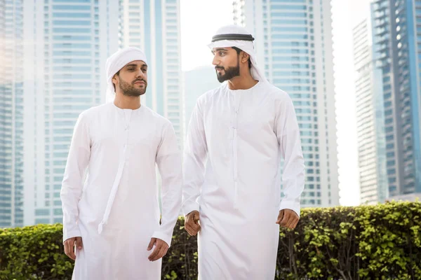 Two men with kandora in Dubai
