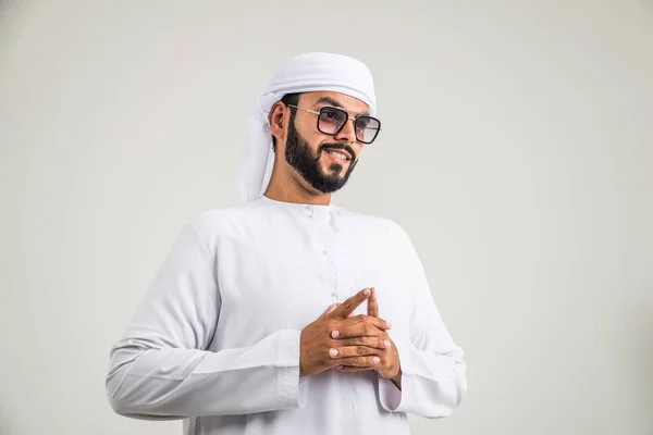 Emirates people in studio — Stockfoto