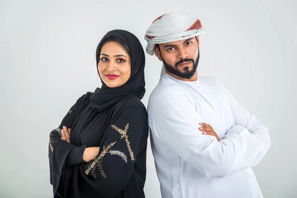 Emiraten mensen in studio — Stockfoto