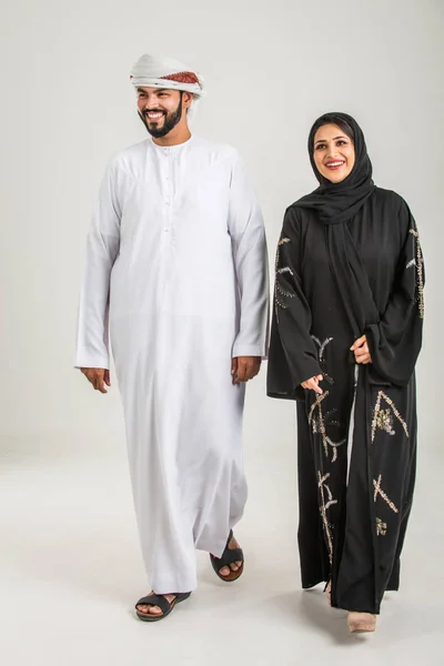 Emirates people in studio — Stock Photo, Image