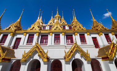 Metal Castle (Wat Ratchanatdaram Worawihan) Bangkok, Thailand - December 30,2019 : Metal Castle Thai people call 
