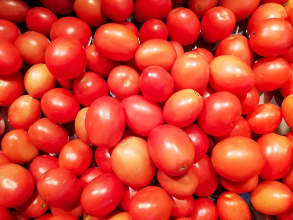 Close Tomate Rot Und Orange Sind Die Früchte Für Ihre — Stockfoto