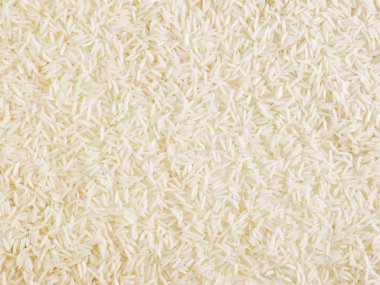 Basmati pilavının arka planı. Hint mutfağı malzemeleri.