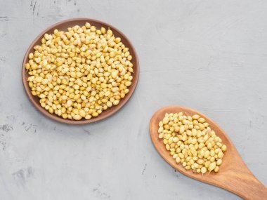 Kil tabakta baharatlı kişniş (Coriandrum sativum) tohumları ve Woo