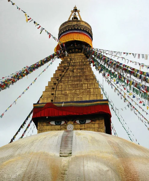 Bodnath stupa in Nepal, Katmandu — Stockfoto